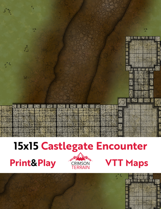 15x15 Battlemap | Castlegate Encounter