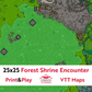 25x25 Battlemap | Forest Shrine Encounter